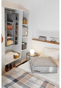Sivý kompresný úložný box Compactor Oxford, 145 l
