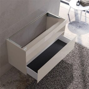 KEUCO Stageline závesná skrinka pod umývadlo, 1 zásuvka + 1 priehradka, s elektrinou, 1200 x 490 x 625 mm, kašmír, 32882180110