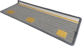 Vopi Nášľapy na schody Udinese šedý obdĺžnik - 24x65 obdĺžnik (rozmer vrátane ohybu)
