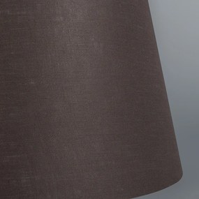 Tienidlo lampy z ľanu hnedé 35/30/18