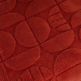 Deka z mikroplyšu v tehlovej farbe 130x160 cm Mid Century – Casa Selección