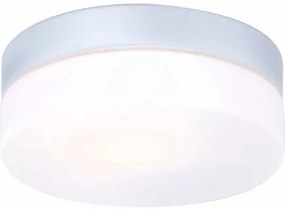 GLOBO 32111 VRANOS vonkajšie stropné svietidlo D185mm 1xE27 IP44 strieborná, opál