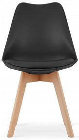Jedálenský stôl CRAFT so štyrmi stoličkami MARK čierne / hnedé