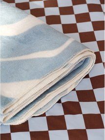 Modrá/krémovobiela deka 150x200 cm Felu – noo.ma