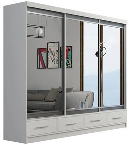 Skriňa Margo 250 cm + zrkadlo