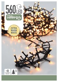 Vianočná svetelná LED reťaz Cluster, 560 mini LED