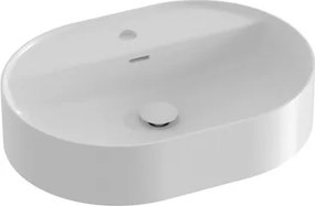 Ravak Ceramic Slim umývadlo na dosku 55x40 cm otvor pre batériu uprostred XJX01155003