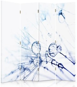 Ozdobný paraván, Dmychadlo s rosením - 145x170 cm, štvordielny, obojstranný paraván 360°