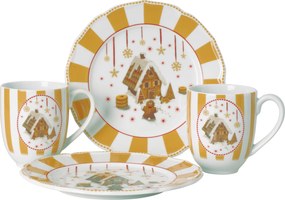 XXXLutz RAŇAJKOVÁ SÚPRAVA Christmas Love Beige 4-dielne Hutschenreuther - Jedálenské sety - 003572032001