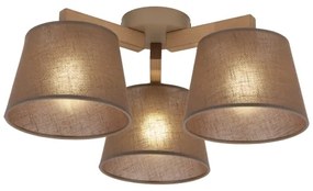 Brilagi - Prisadený luster LATTE SABIA 3xE27/15W/230V borovica/hnedá