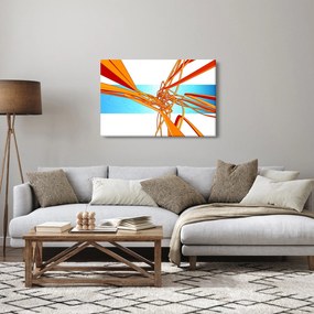 Obraz - Prepletené čiary, abstrakcie (90x60 cm)