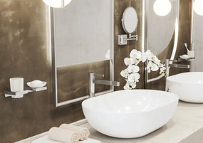 Hansgrohe AddStoris, kozmetické zrkadlo Ø188 mm, chrómová, HAN-41791000