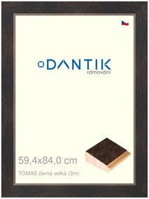 DANTIK rám na obraz 59,4x84 | TOMAS černá velká (Plexi Čiré)