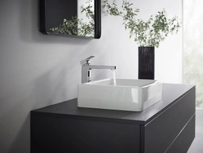 Hansgrohe Vernis Shape, vysoká umývadlová batéria s výpustom, EcoSmart, chrómová, 71562000