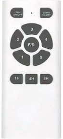 ZEVENTI - LED stropný ventilátor GINOSA LED/18W/230V Wi-Fi Tuya čierny/dub + DO