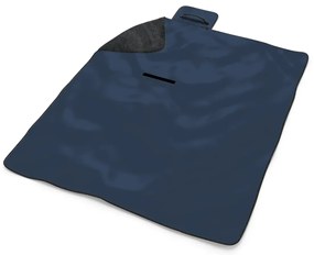 Sablio Plážová deka Tmavomodrá: 200x140 cm