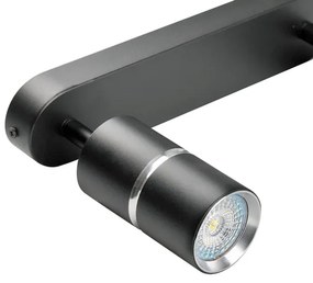 Bodové svietidlo BAMBOO 2xGU10/10W/230V čierna