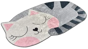 Detský koberec Big Cat 60x100 cm šedý