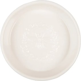 Keramická okrúhla mydlovnička s motívom včielky - Ø 13*3 cm