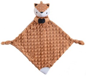 Usínačik babyted Srnček, hryzátko, hrkálka plyš 25 x 25cm, hnedá