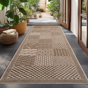 Béžový vnútorný a vonkajší behúň 80x250 cm Ibiza 1902 – Ayyildiz Carpets