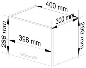 Kuchynská skrinka OLIVIA W40OK - biela