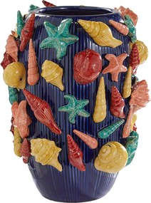 CORAL COAST Váza morské plody 33 cm - tm. modrá