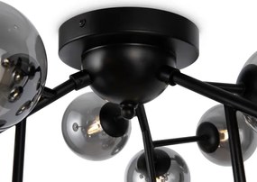 Maytoni MOD545CL-12B - Stropné svietidlo DALLAS 12xG9/28W/230V čierna/dymová