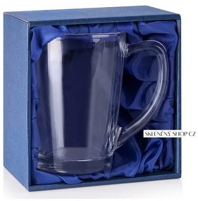 Darčeková krabička na hrnček ALA s modrým saténom