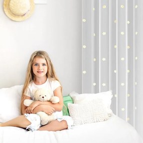 ZÁCLONA ELSA 140X250 CM BIELA