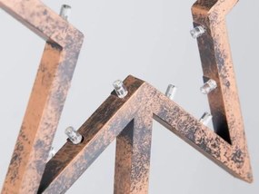 Nexos 43014 Vianočná dekorácia - Hviezda bronzová - 39 cm, 20 LED