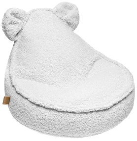 Bearly Sedací vak s uškami Teddy White