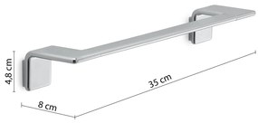 GEDY A9213513 Il Giglio držiak uterákov 35 x 8 cm, chróm