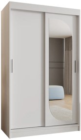 Šatníková skriňa 120 cm Lulu (biela). Akcia -21%. Vlastná spoľahlivá doprava až k Vám domov. 1125970