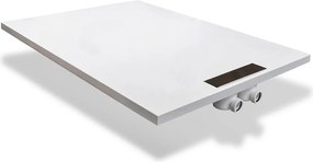 Roth Obdĺžniková sprchová vanička z liateho mramoru PRESTOL ROTH-Variant: rozmery: 120x90 cm, kryt sifónu: leštená nerez - (PRESTOL 1200x900 - 800030…