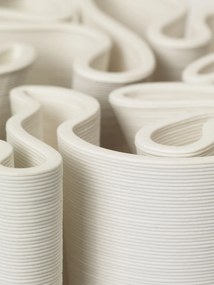 Ferm Living Kameninová váza Dedali Off-white