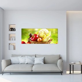 Obraz - Zelenina (120x50 cm)