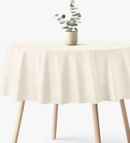 Goldea okrúhly obrus malaga - smotanový Ø 110 cm