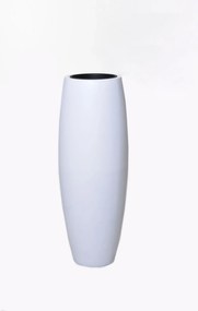 Kvetináč MAGNUM, sklolaminát, výška 100 cm, biely mat