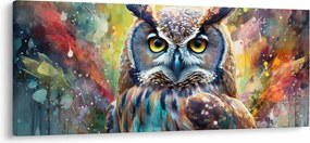Obraz - Maľba sovy (120x50 cm)