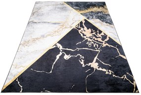 Výrazný tmavý trendový koberec s protišmykovou úpravou
