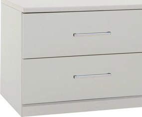 Nočný stolík s 2 zásuvkami Anna, biely