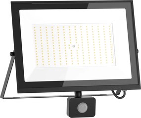 Mexen Luxpro+ LED reflektor s pohybovým senzorom, 150W, studená - 6500K, 16500 lm, čierna - L236-150-65-70