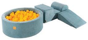 Bazénová zostava Corduroy Turquoise, 90x30 cm