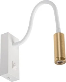 Kanlux 32518 - LED flexibilná lampička TONIL LED/3,3W/230V biela/zlatá