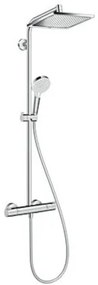 Hansgrohe Crometta E sprchový systém na stěnu s termostatickou batériou chróm 27271000