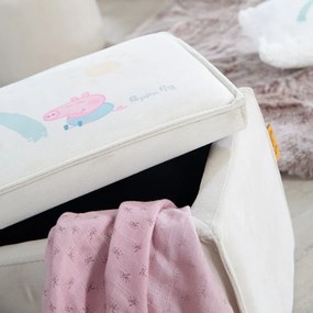 Biela detská lavica Peppa Pig – Roba