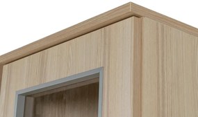 Zostava Pierot hladká, akacie (U7 satyna, sklo číre bez lepení)