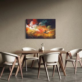 Obraz - Muž plaviace vesmírom (90x60 cm)