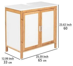 Kúpeľňová skrinka z bambusového dreva Wenko Finja